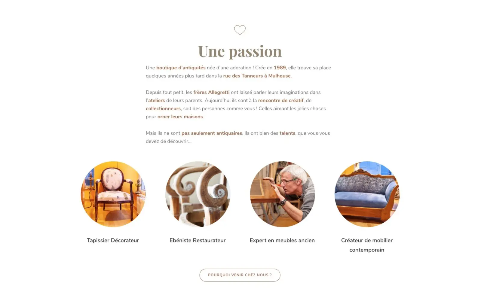 Allegretti frères une passion.. Un client fidèle de l'agence web Karedess a Mulhouse