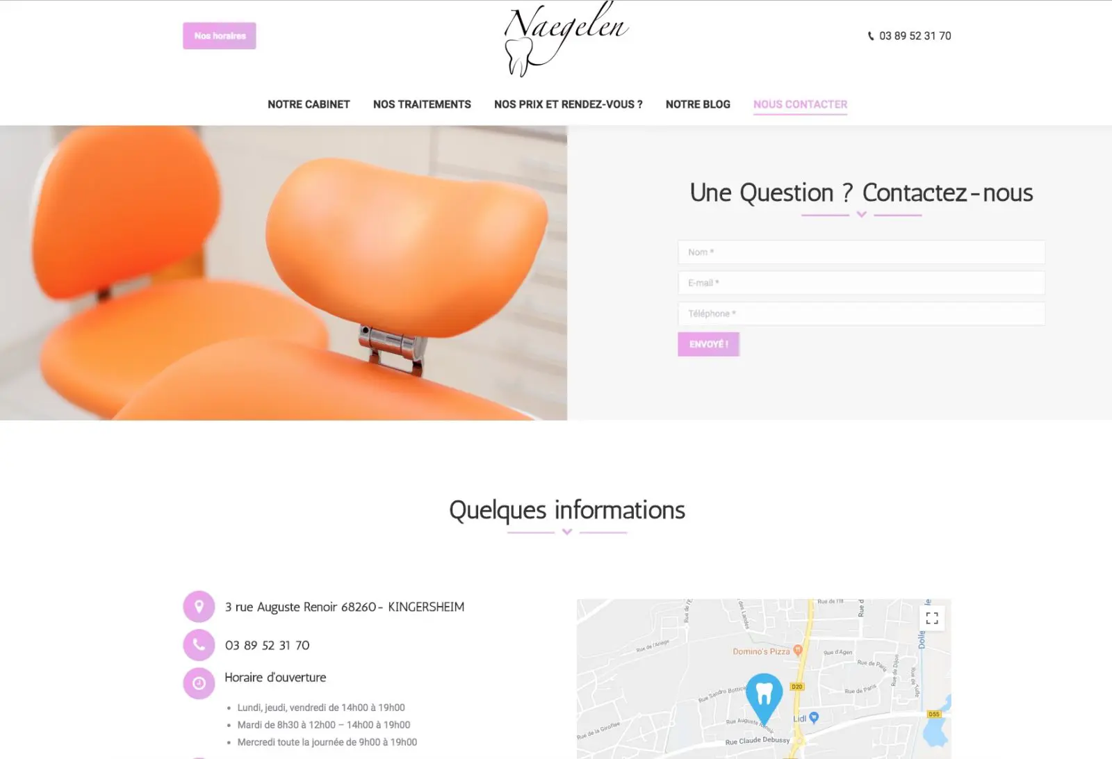 Contactez Naegelen client Karedess pour une orthodontie
