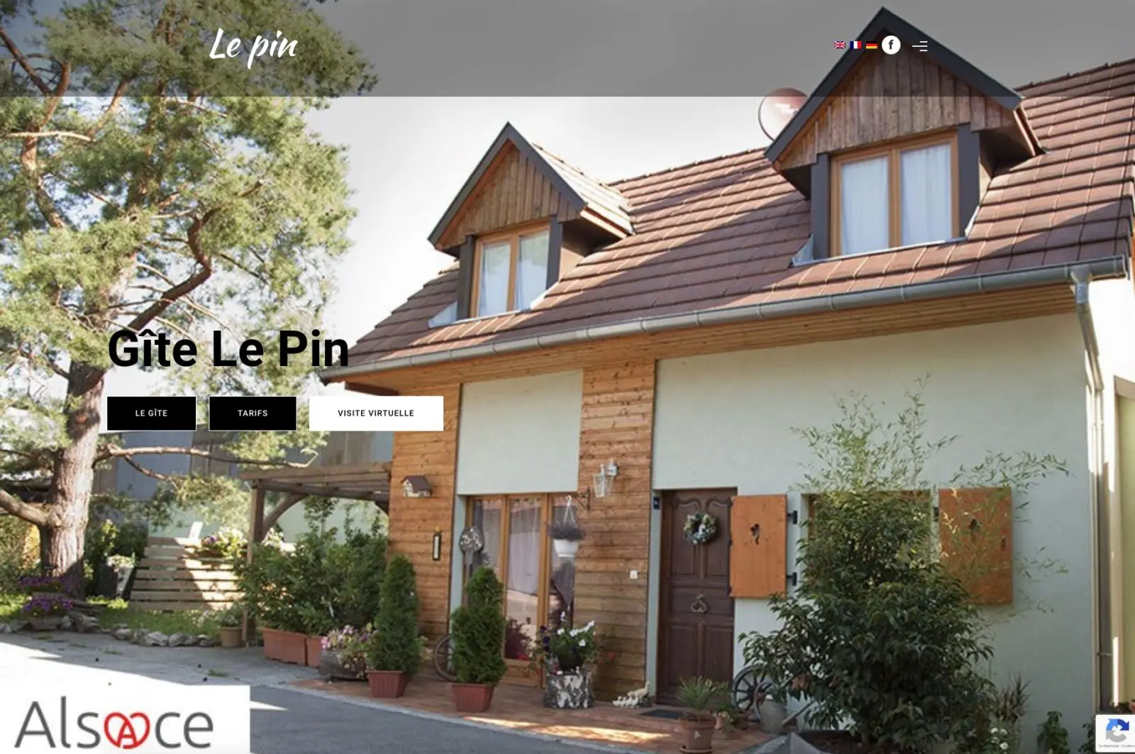 Gîte Le pin, à fait confiance en l'agence Karedess pour la création de son site