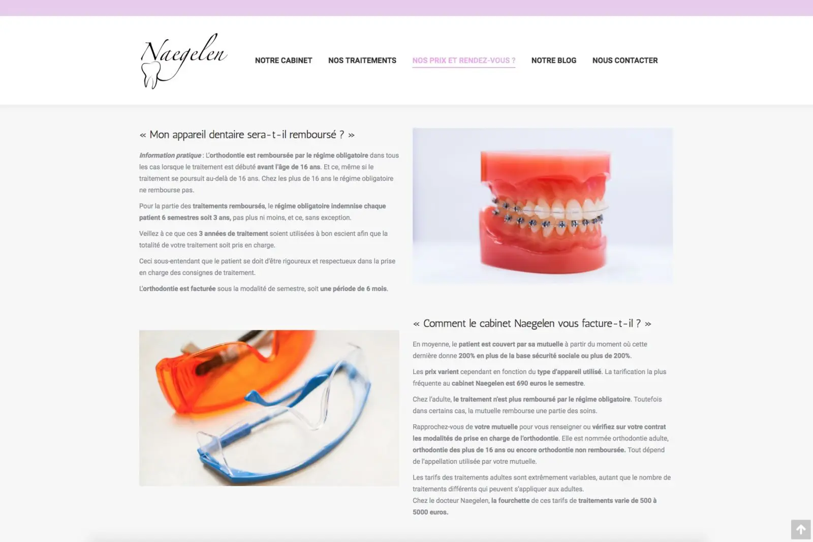 A chaque patient sont orthodontie - cabinet orthodontique de Mulhouse qui à fait confiance à l'agence Karedess