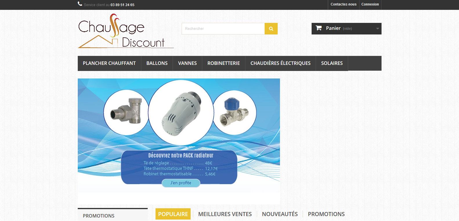 Chauffage discount, client Karedess agency, agence web depuis 2006 à Mulhouse