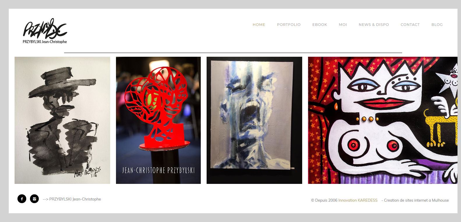 PRYBYLSKI, artiste et client de l'agence Karedess. Agence web et digitale situé à Mulhouse