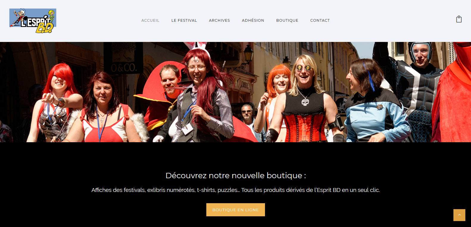Boutique en ligne d'esprit bd, client Karedess agency, agence web sur Mulhouse