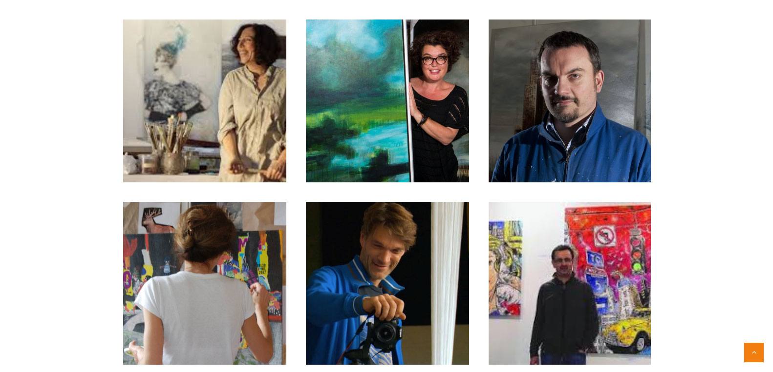 Artistes présents à la galerie courant d'art, client Karedess, agence web situé à proximité de Mulhouse