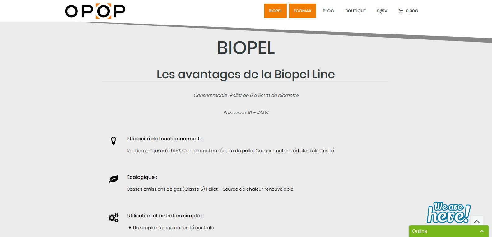 Opop - La biopel Line - client karedess, agence web situé à Mulhouse