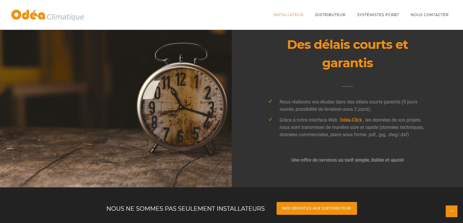 Odea climatique, des délais courts garantis ! Client Karedess, agence web situé à Mulhouse