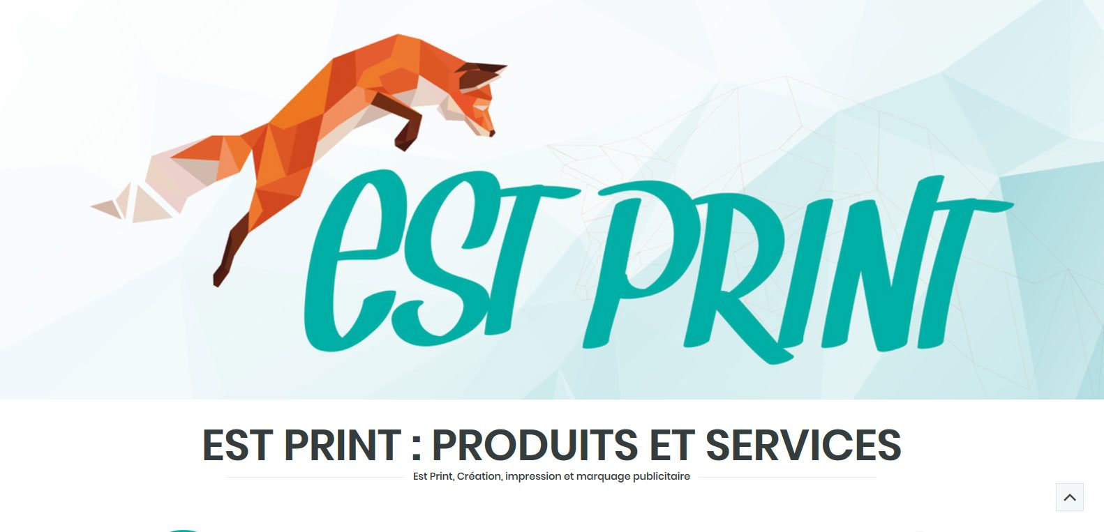 Site web d'estprint - création, impression et marquage publicitaire. Client Karedess, agence web et digitale situé à Mulhouse