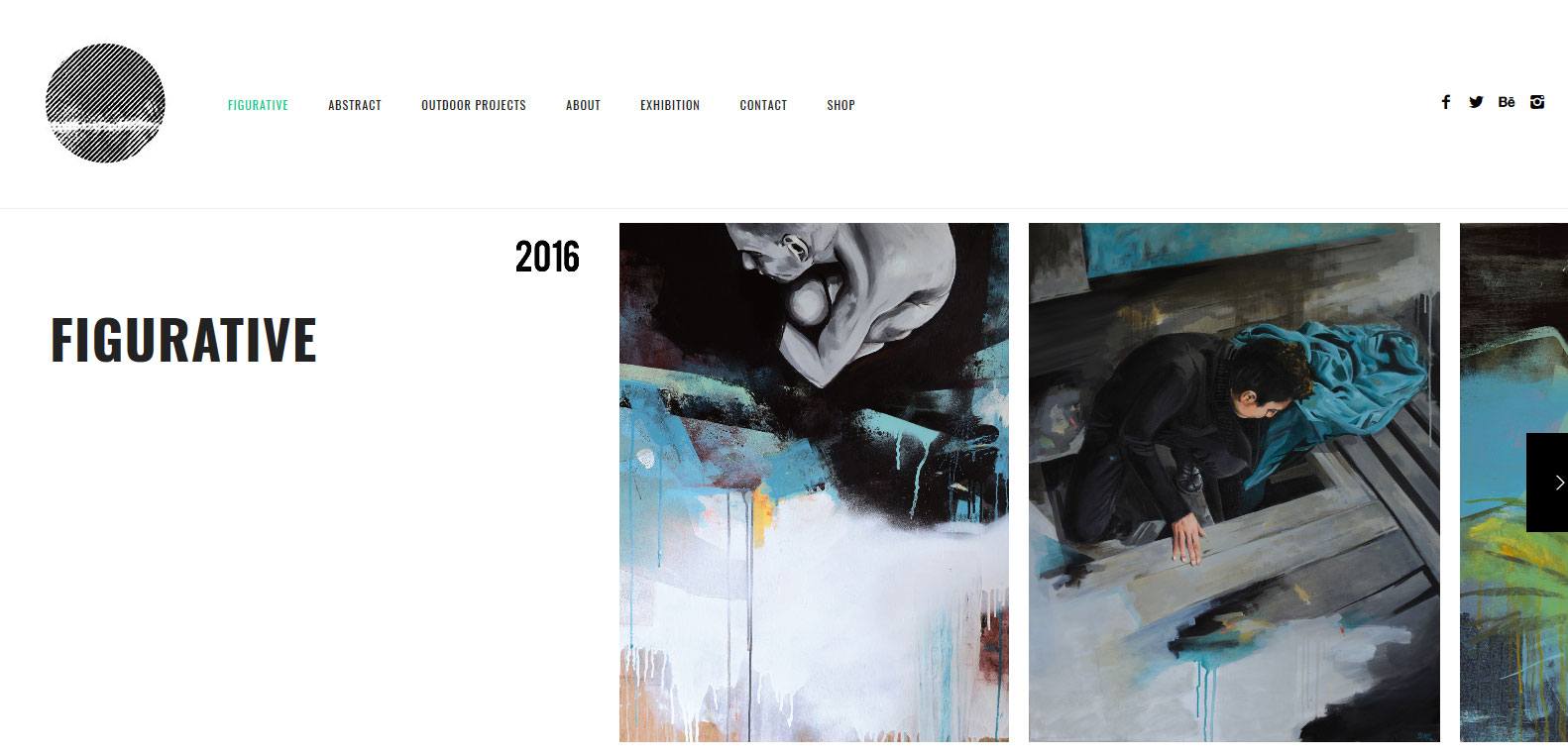 Nicolas blind et l'art figuratif, client Karedess, une agence web situé à Mulhouse