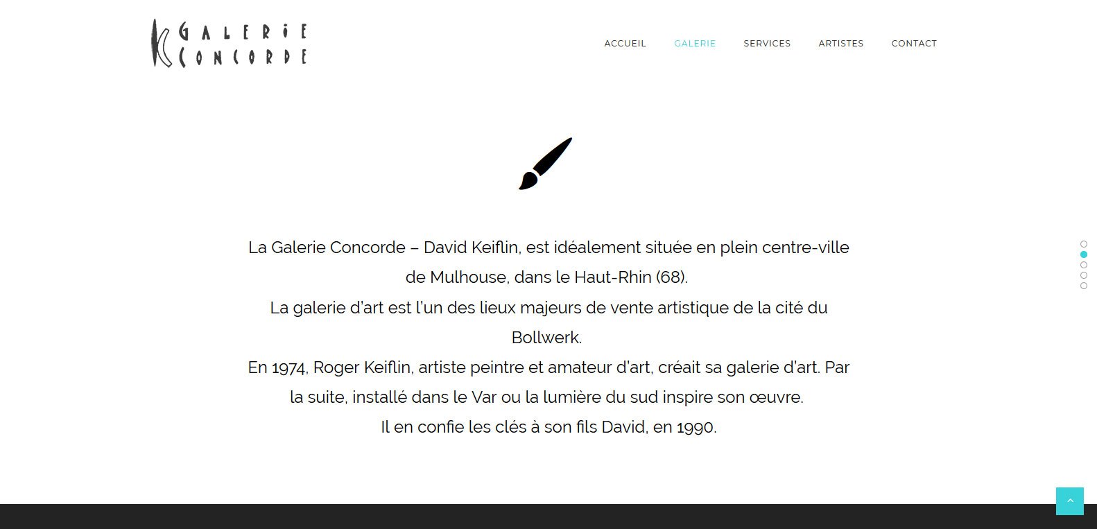 Place et histoire de la galerie concorde, client Karedess agency, une agence digitale situé à Mulhouse dans le haut-rhin