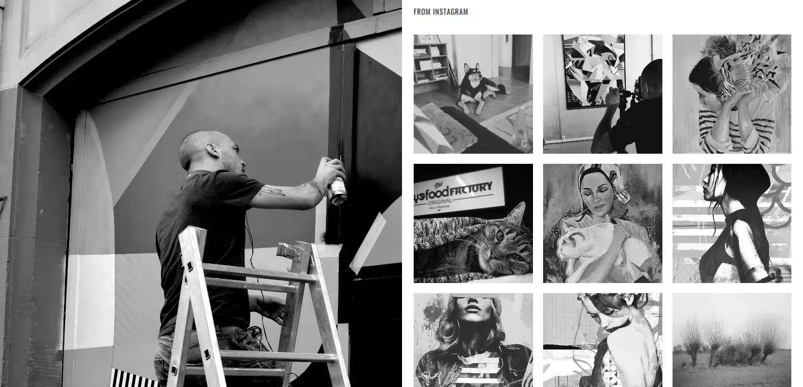 Nicolas blind sur instagram. Artiste et client Karedess agency, agence digitale à Mulhouse