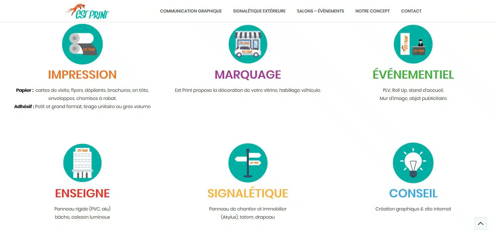 Impression, marquage, évenementiel, enseigne, signalétique et conseil, par estprint. Client Karedess, agence web de Mulhouse