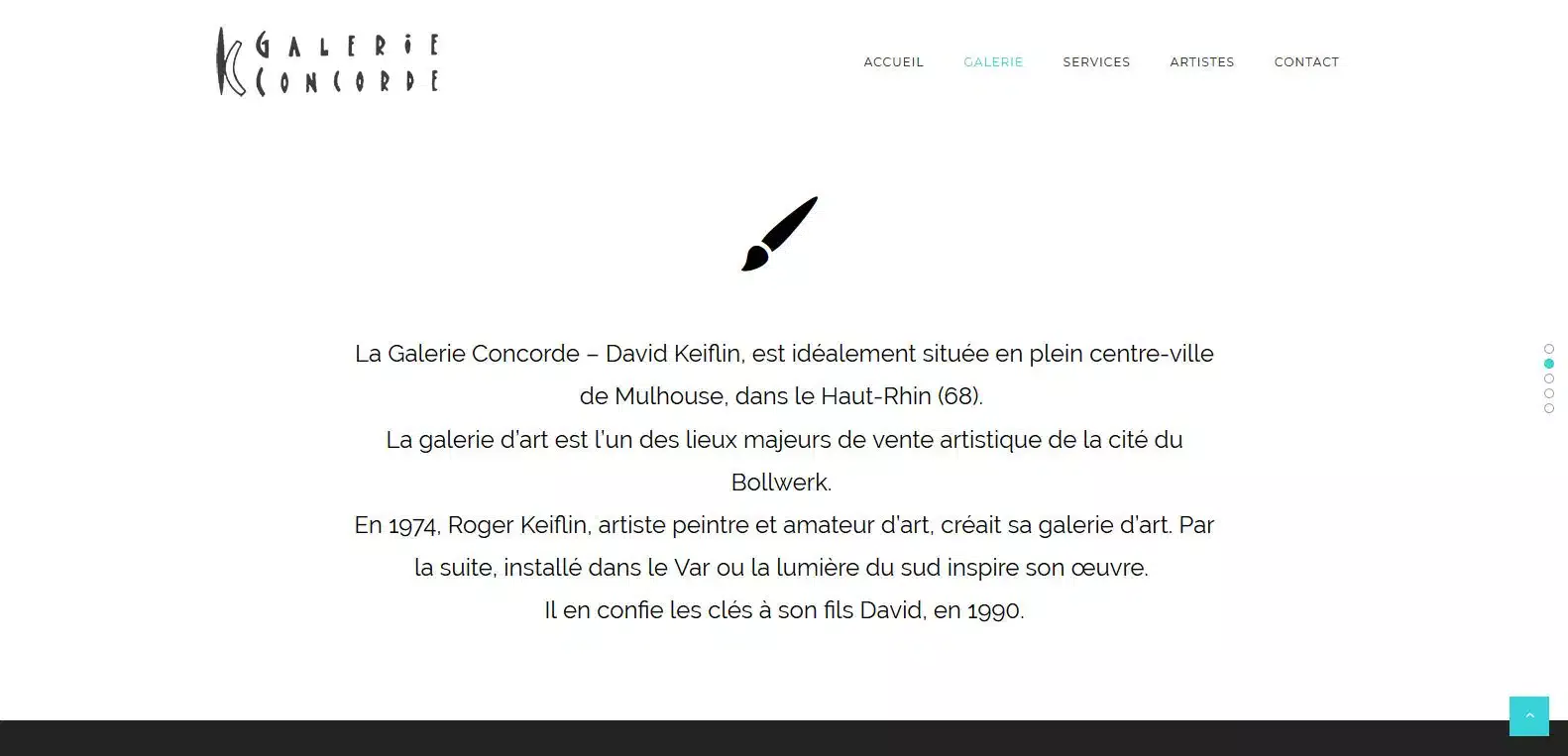 Place et histoire de la galerie concorde, client Karedess agency, une agence digitale situé à Mulhouse dans le haut-rhin