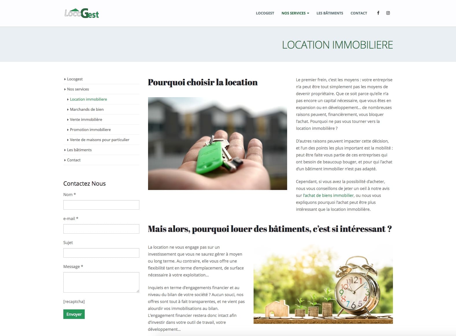 Locogest, location immobilière, un client de l'agence web Karedess à Mulhouse