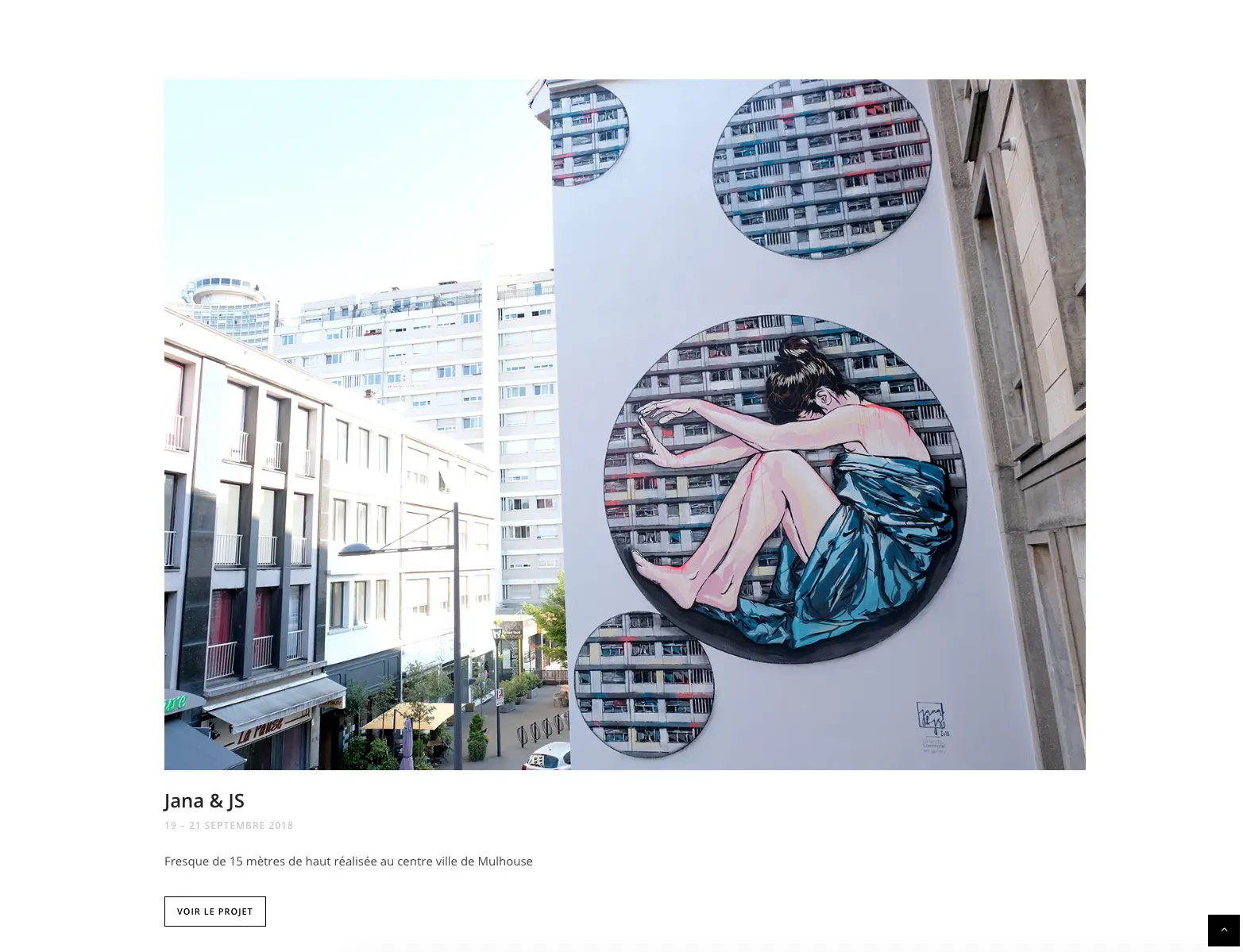 Orlinda, Street art, dessin sur Mur à Mulhouse, cliente karedess Agency
