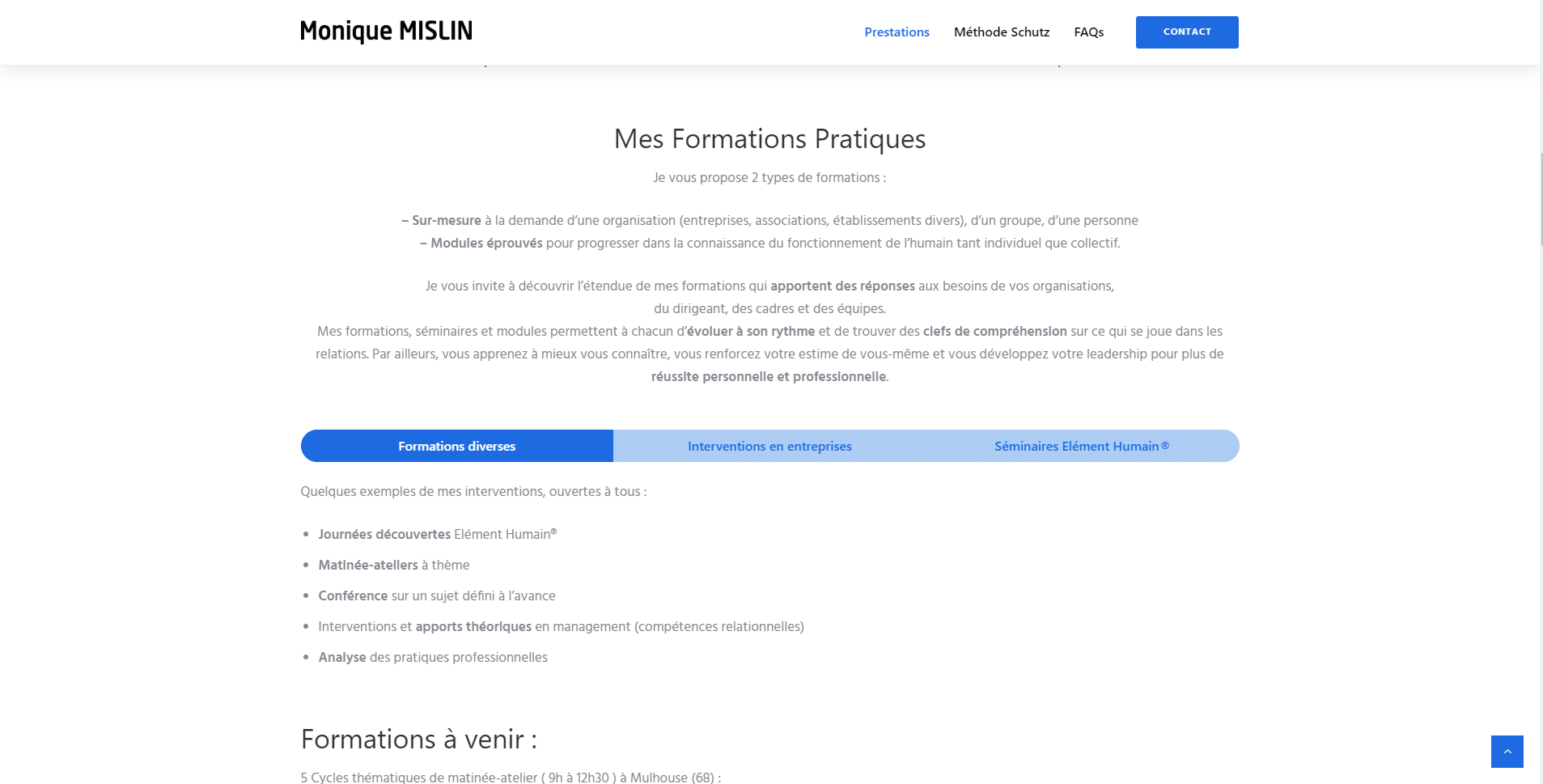 Monique Mislin est une cliente de l'agence web Karedess, agence web situé à Mulhouse