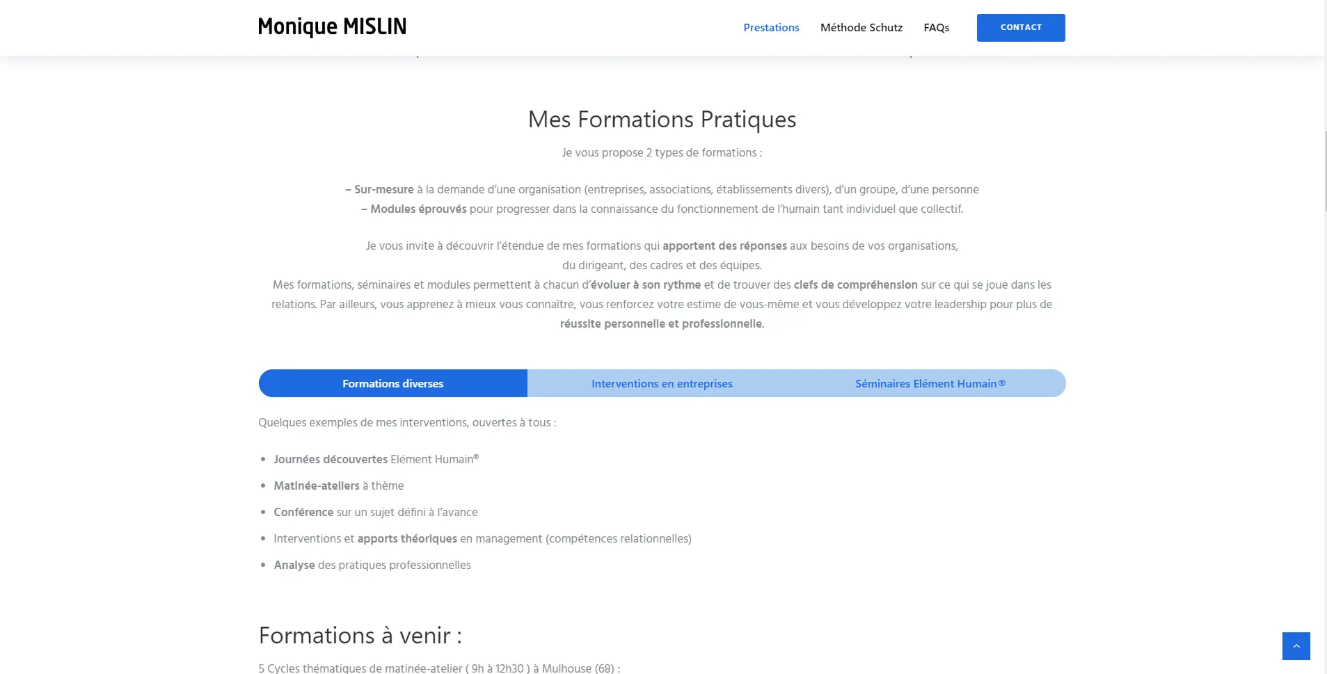 Monique Mislin est une cliente de l'agence web Karedess, agence web situé à Mulhouse