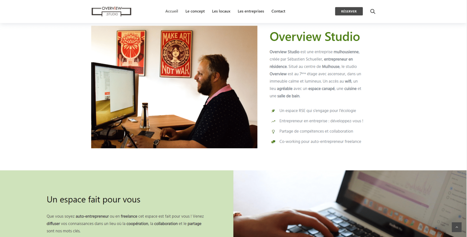 Overview.studio est un client de l'agence web Karedess, agence web situé à Mulhouse