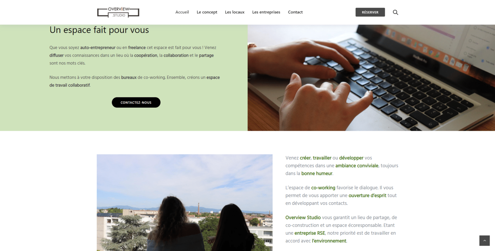 Overview.studio est un client de l'agence web Karedess, agence web situé à Mulhouse