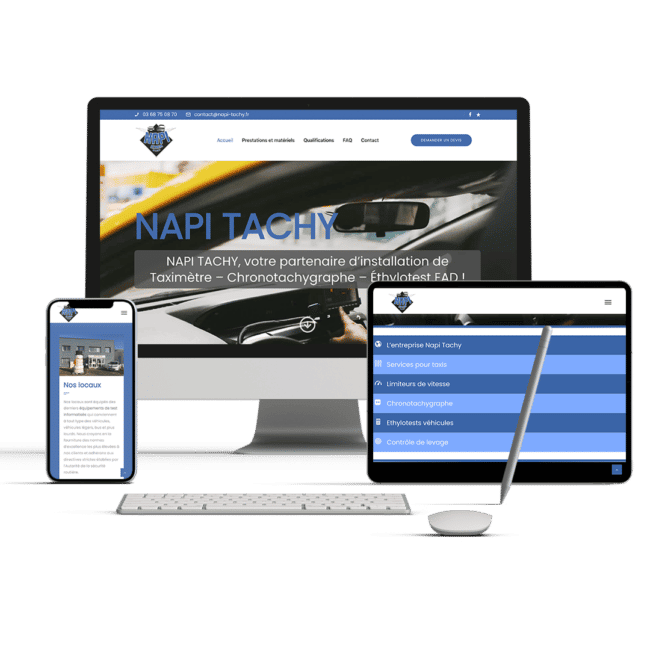 Présentation du site internet Napi tachy