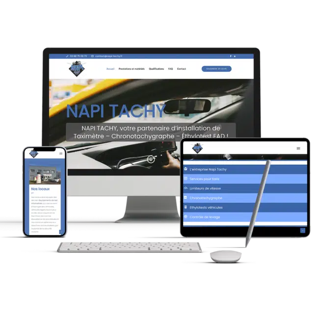 Présentation du site internet Napi tachy