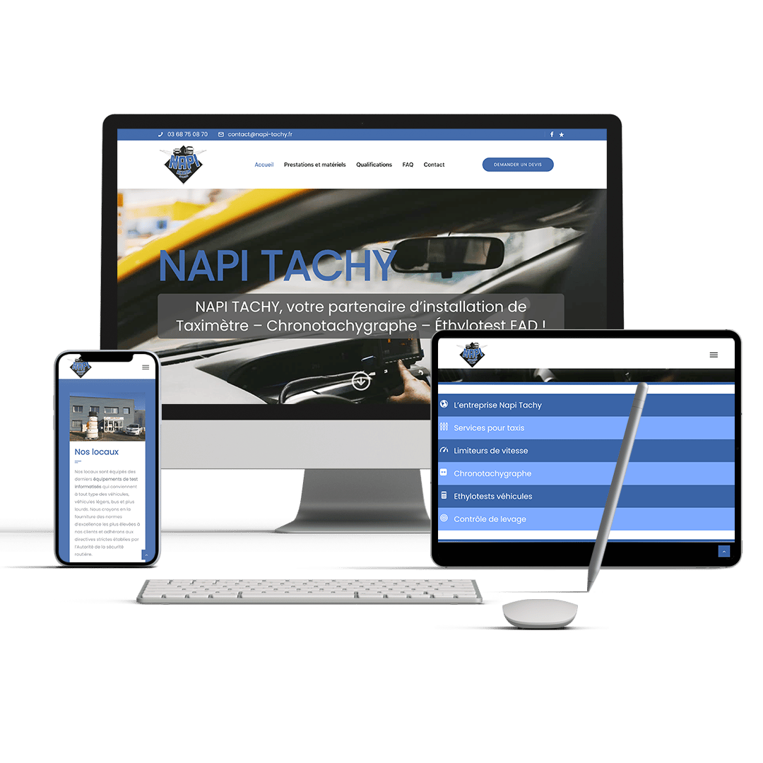 Présentation du site internet Napi tachy