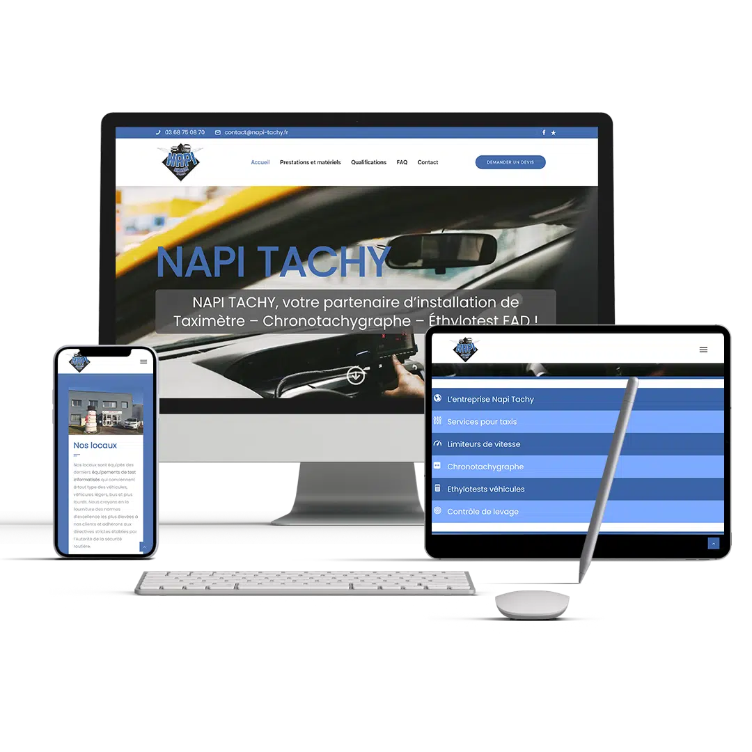 Présentation du site internet Napi tachy
