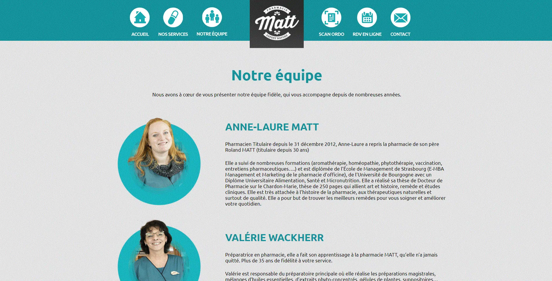 Notre équipe Pharmacie Matt