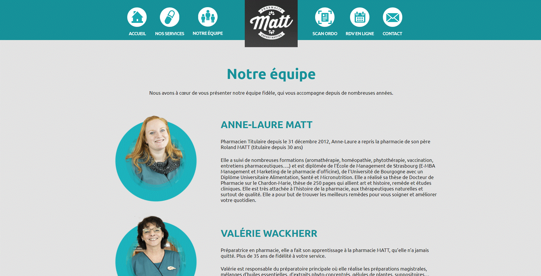 Notre équipe Pharmacie Matt