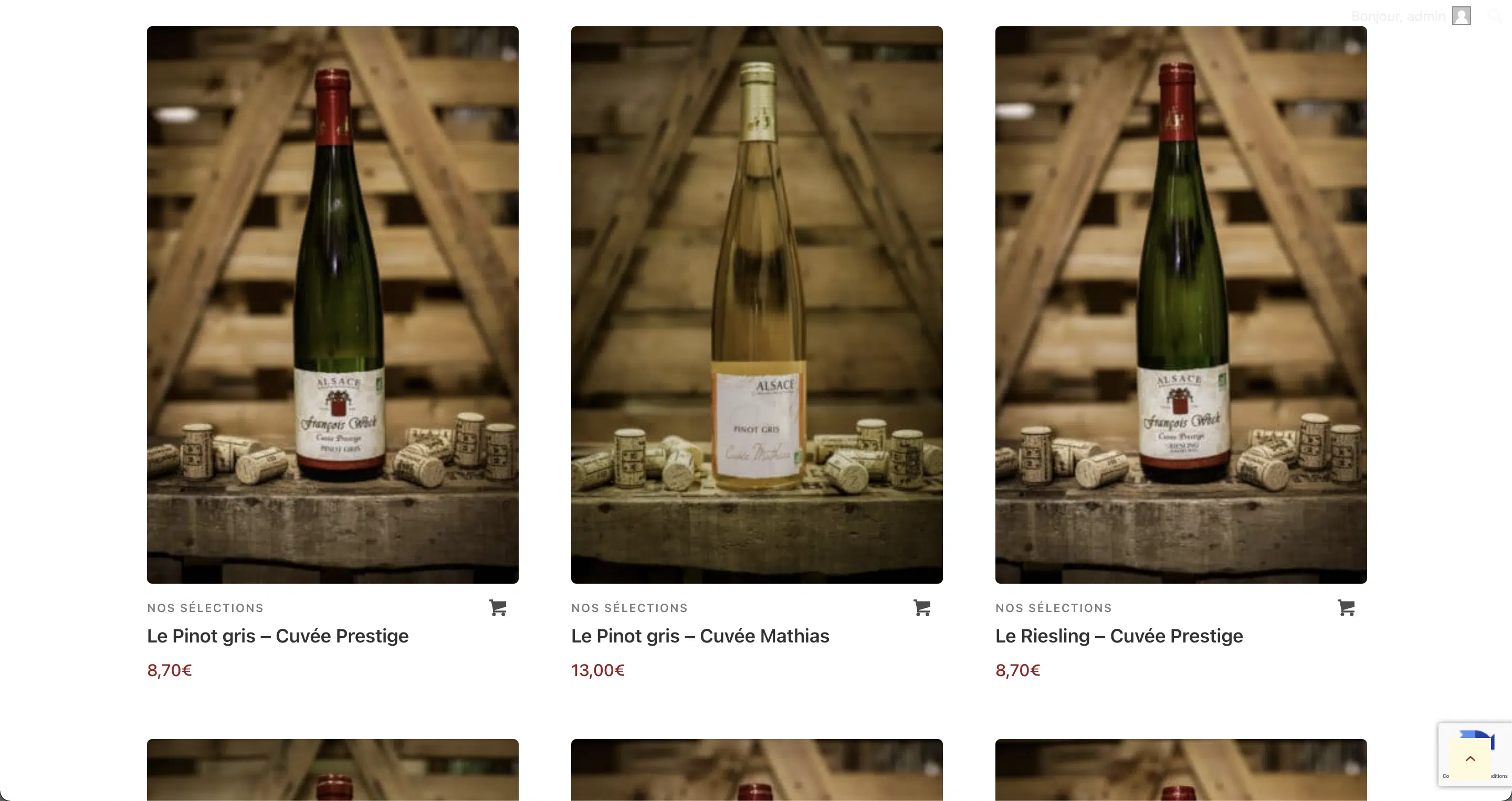 Les vins du Domaine François Weck
