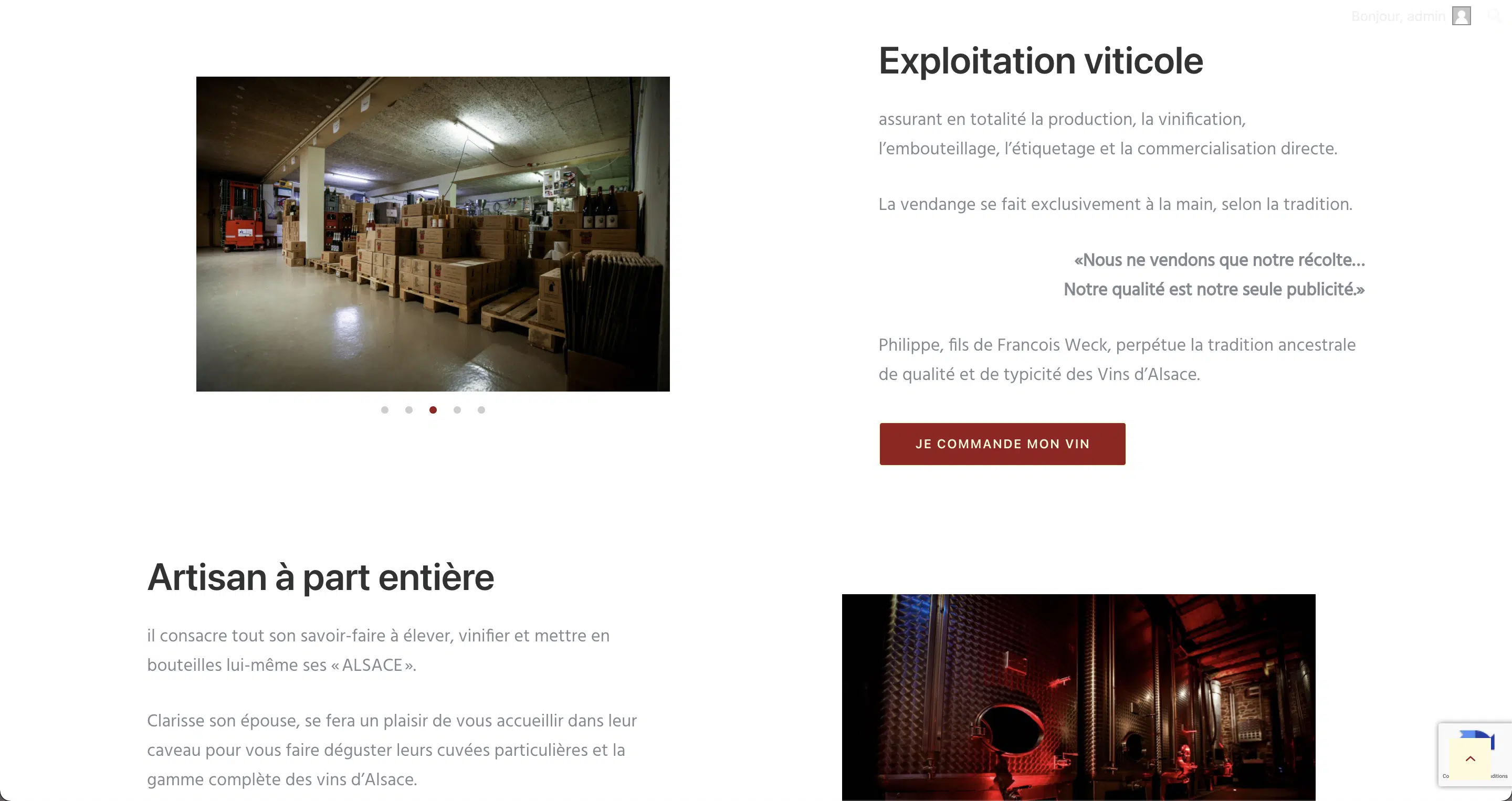 Exploitation viticole Domaine François Weck
