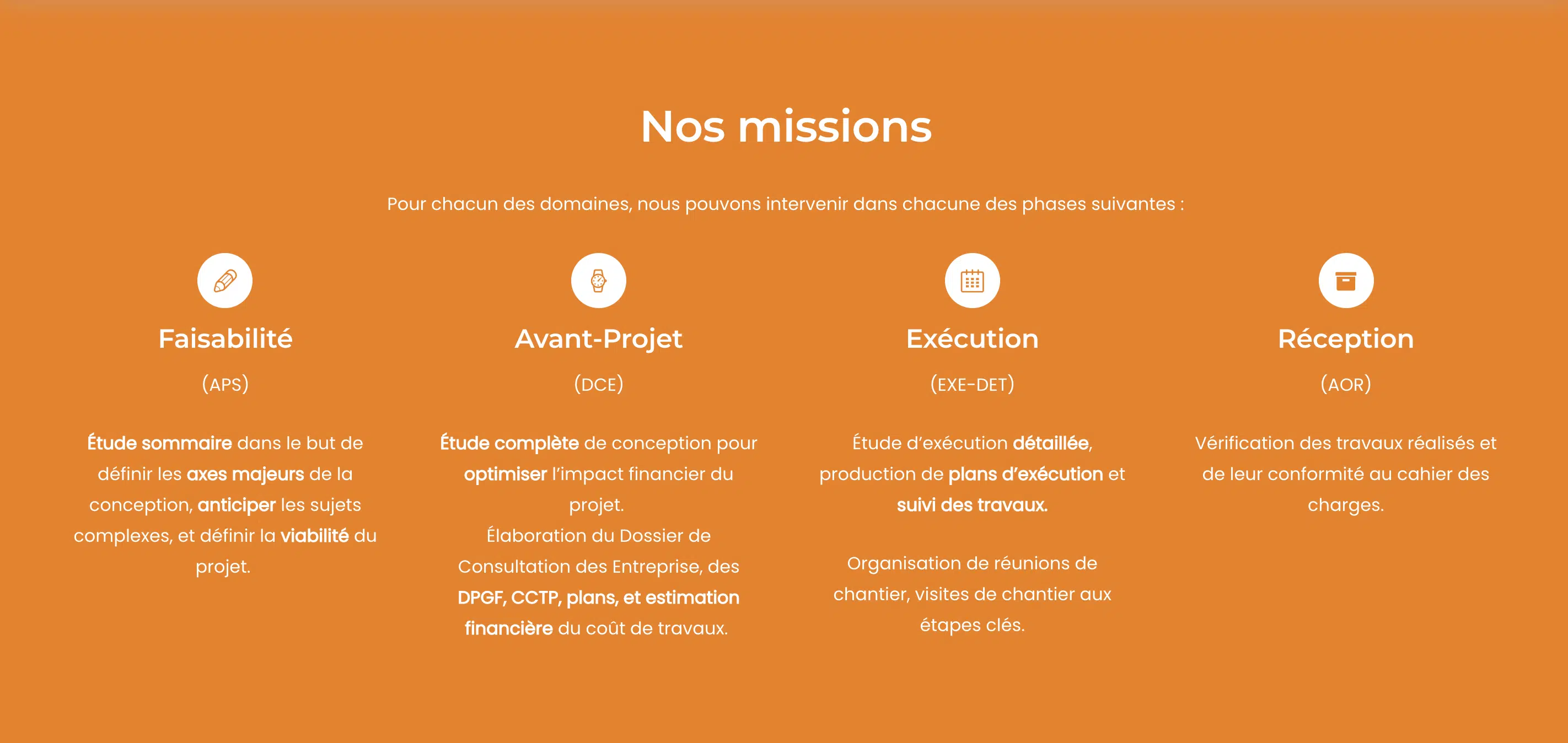 Missions ih ingenierie