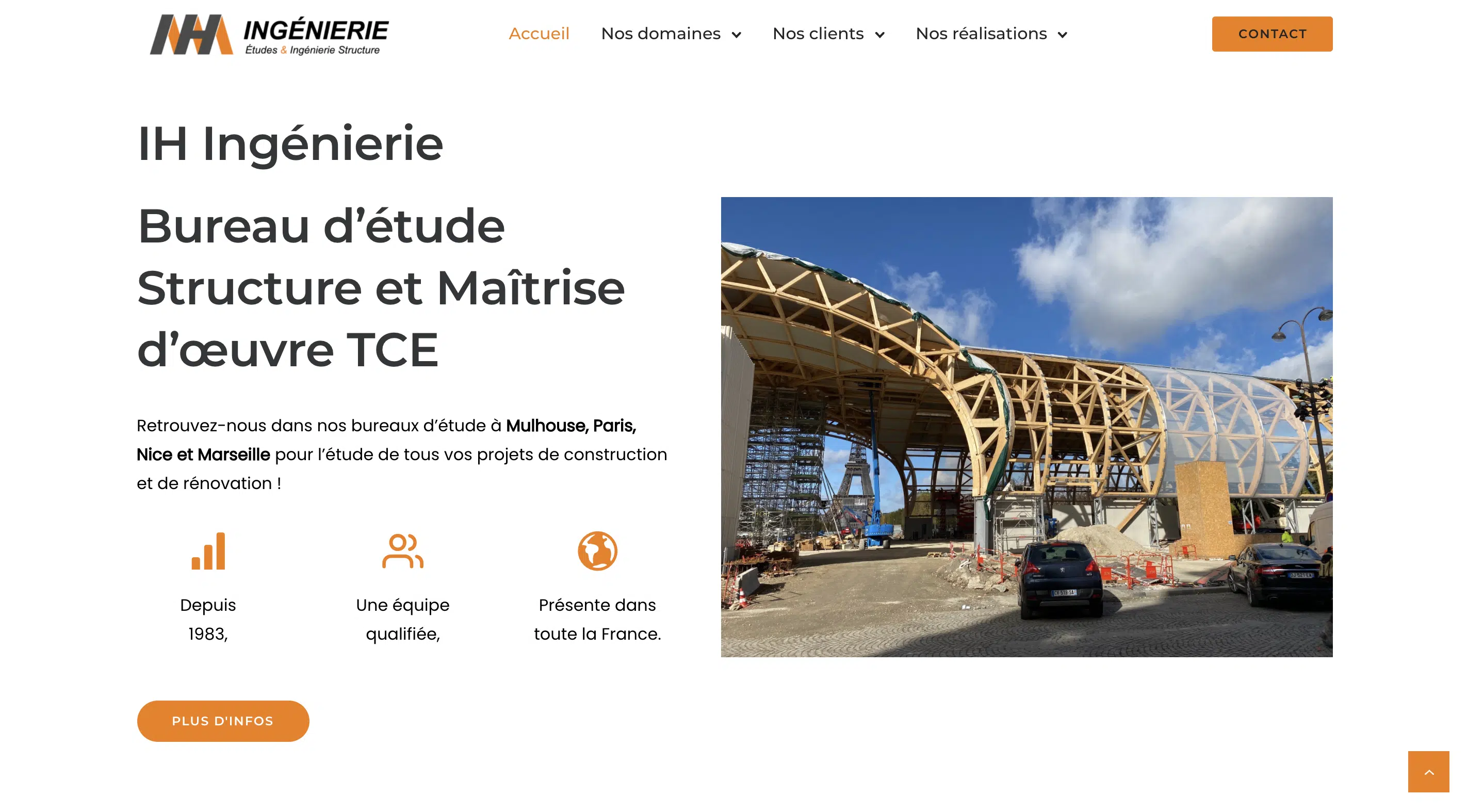 Page d'accueil ih ingenierie