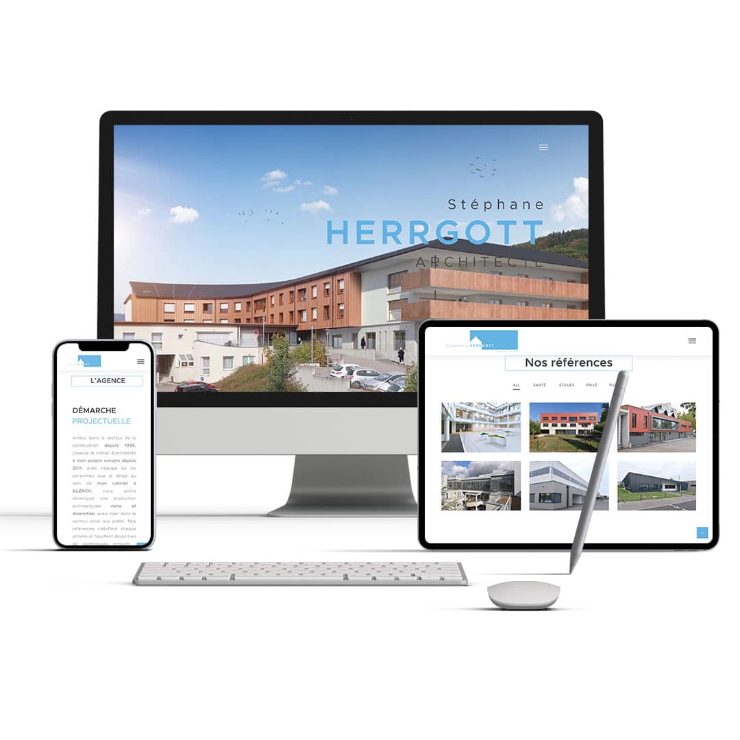Réalisation d'un site web herrgott architecte