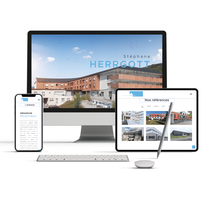 Réalisation d'un site web herrgott architecte