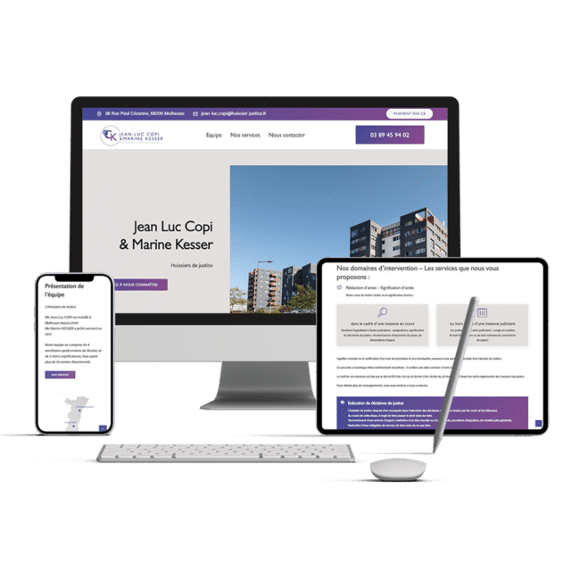 Création du site web Huissiers Copi