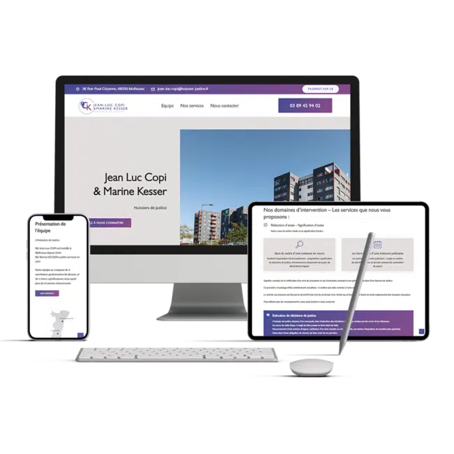Création du site web Huissiers Copi