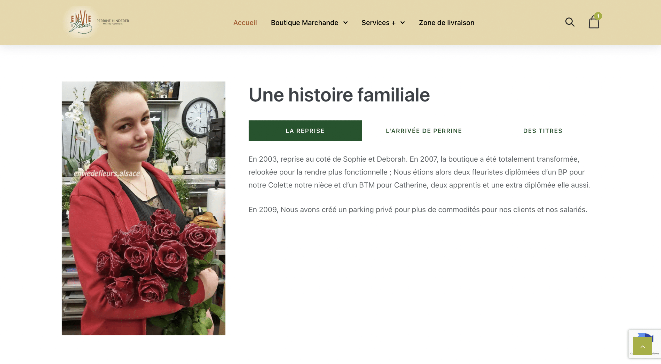 Envie de fleurs histoire de famille