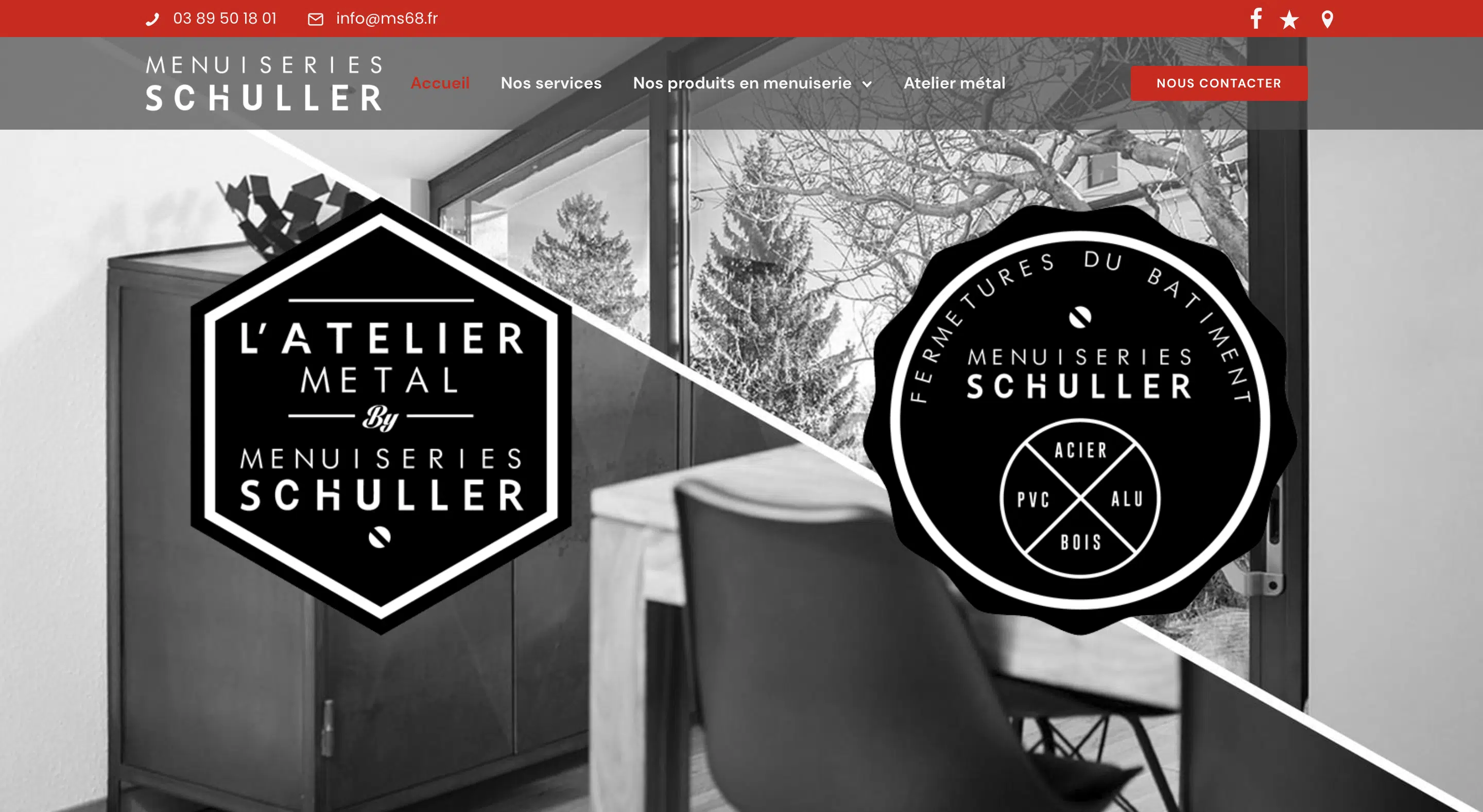 Page d'accueil du site MS68