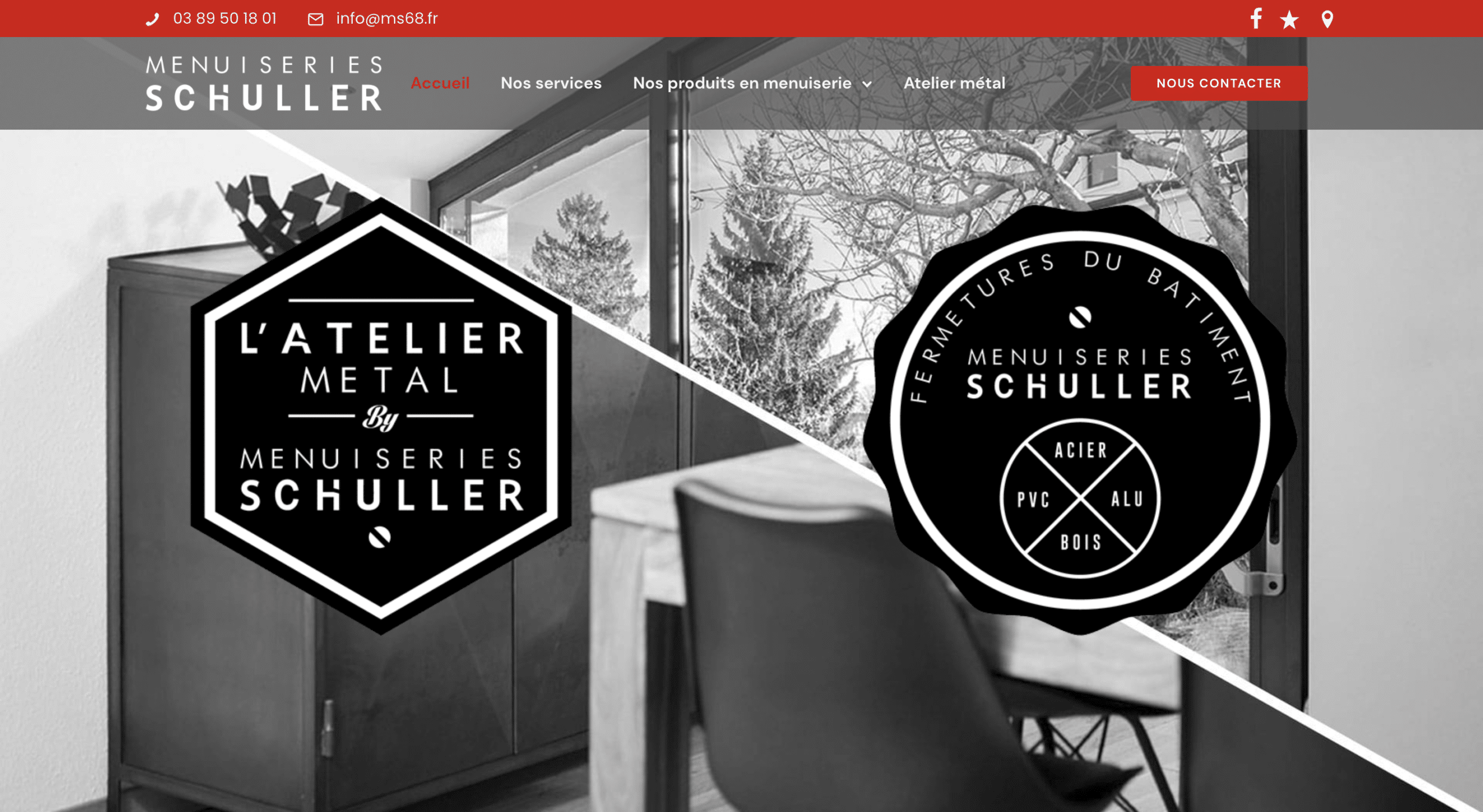 Page d'accueil du site MS68