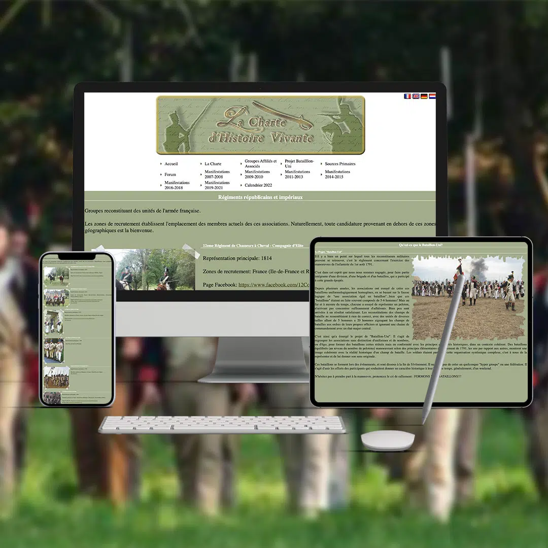 Mockup du site Aventure