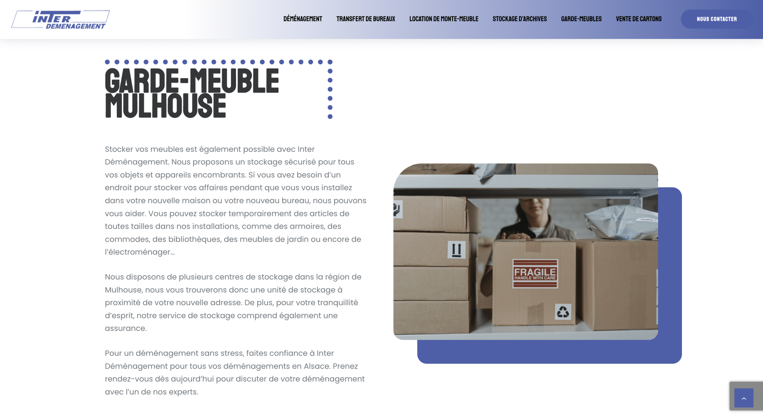 Garde meuble Interdemenagement