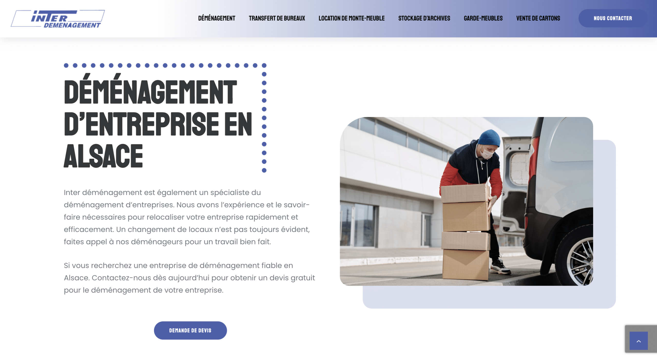 Déménagement d'entreprise Interdemenagement