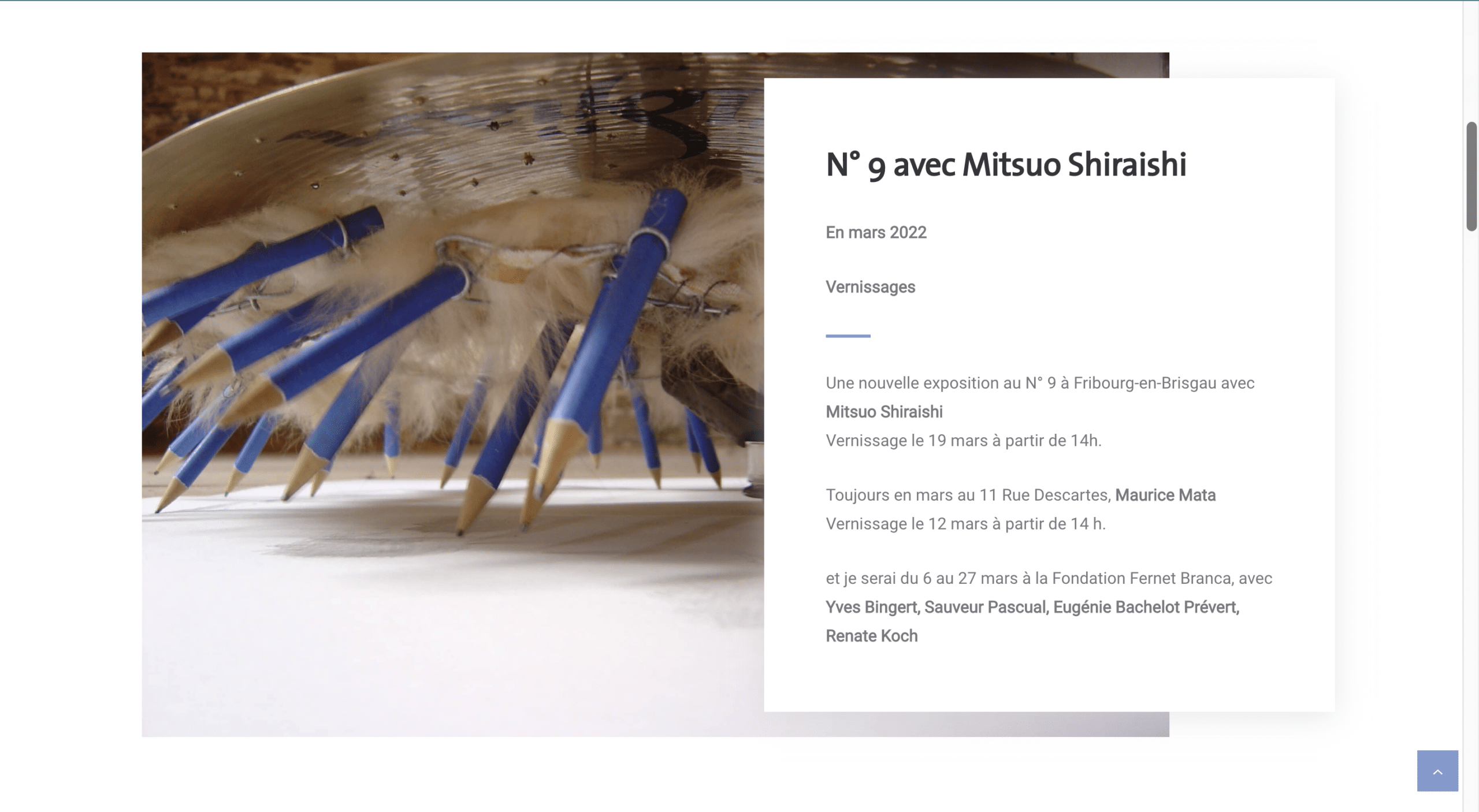 Vernissages Valérie Cardi