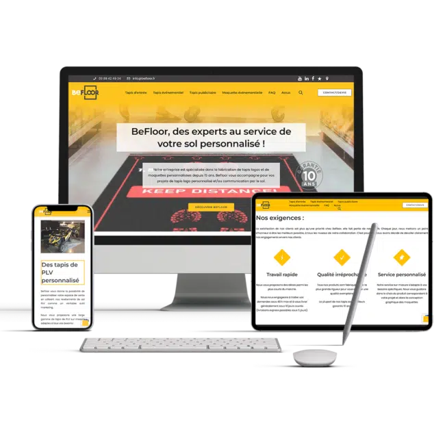 Présentation du site internet Befloor