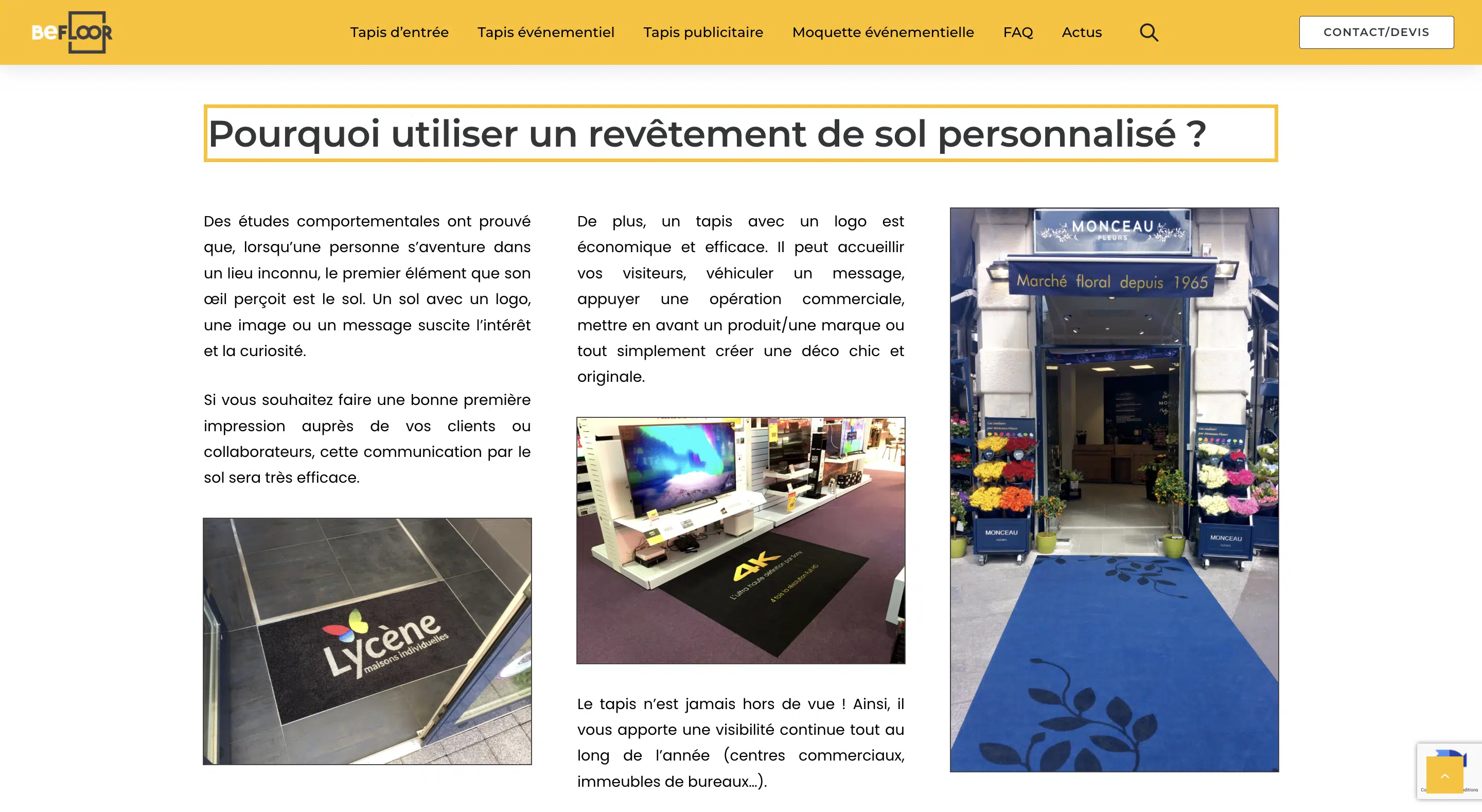Sol personnalisé Befloor