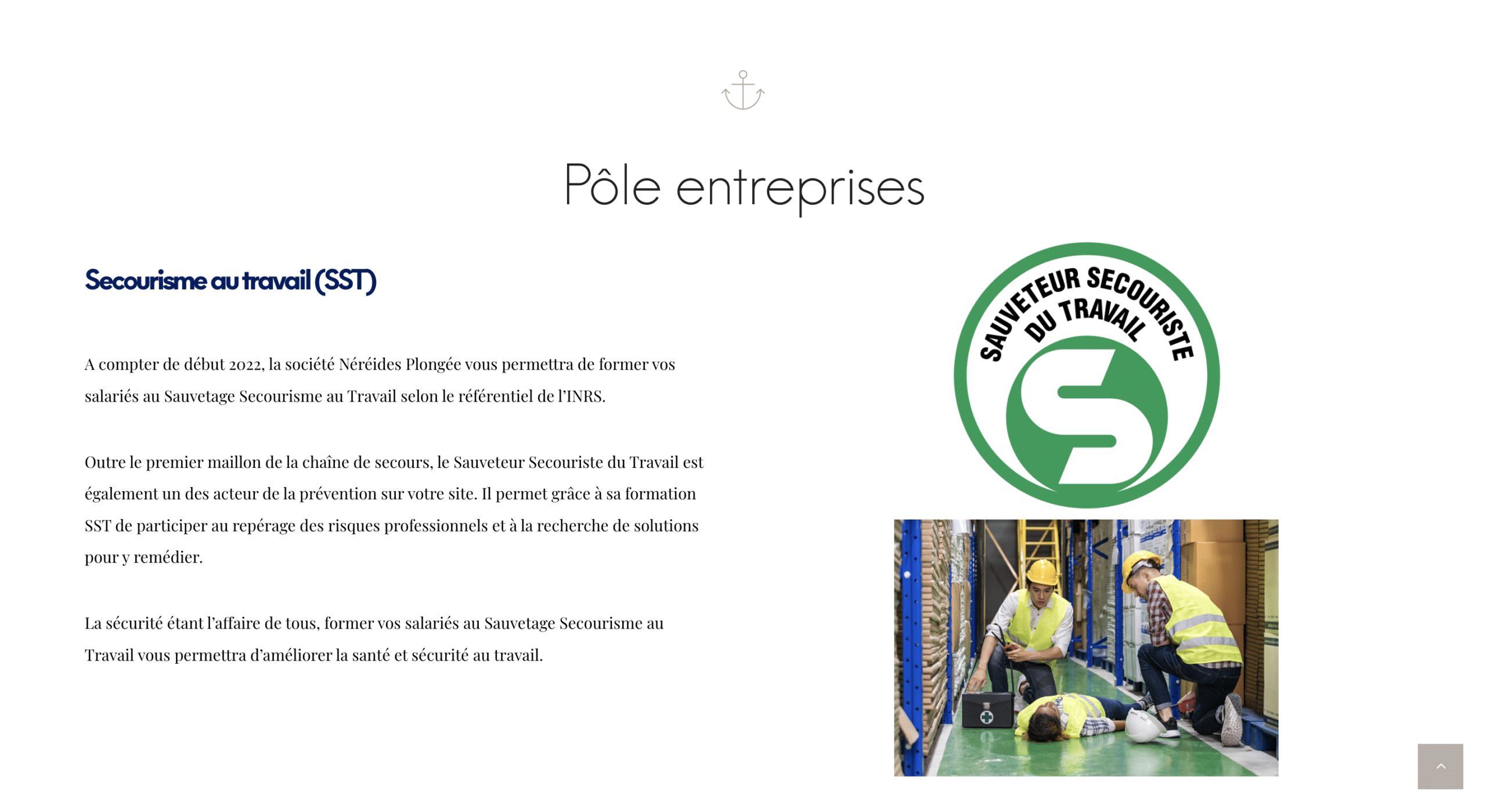 Pôle entreprise Néréides Plongée