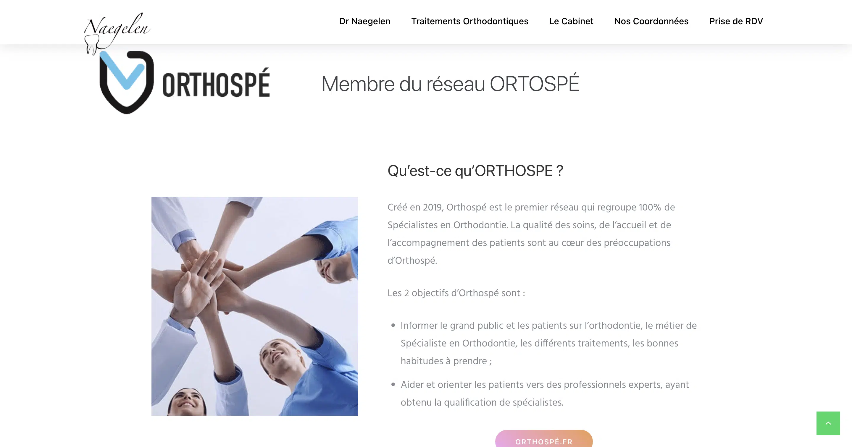 Présentation du réseau ORTOSPE