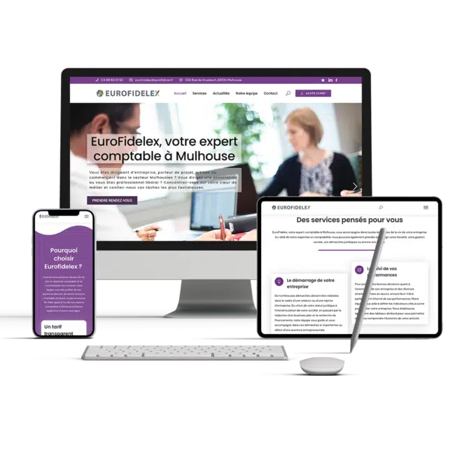 Présentation du site internet Eurofidelex
