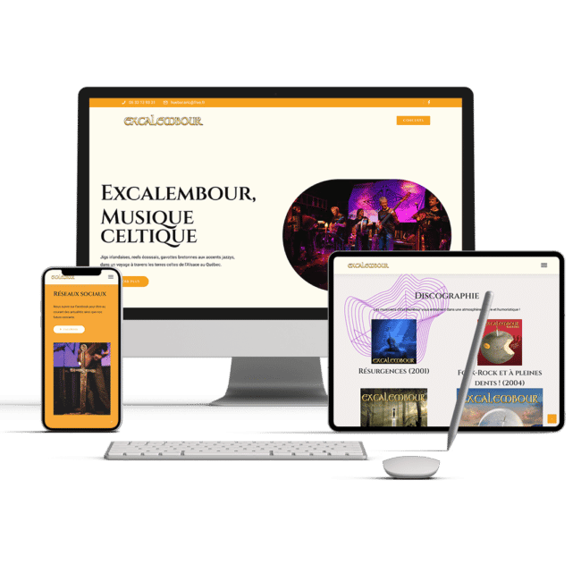 Présentation du site internet Excalembour