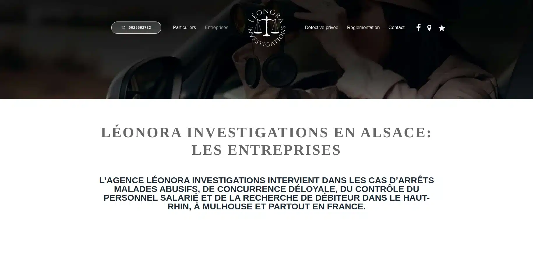 Enquêtes pour les entreprises sur le site de Léonora Investigations